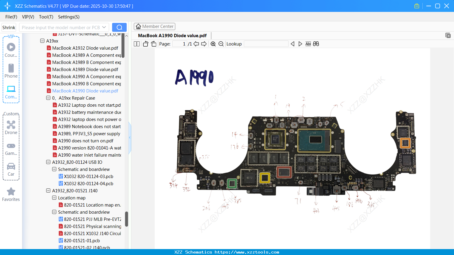 Laptop Apple MacBook A1990 Diode Value